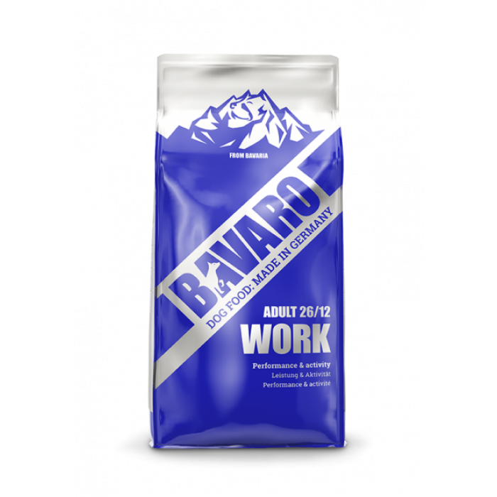 Повноцінний корм для молодих та дорослих собак преміум класу BAVARO Work 26/12 Баваро Ворк 26/12.